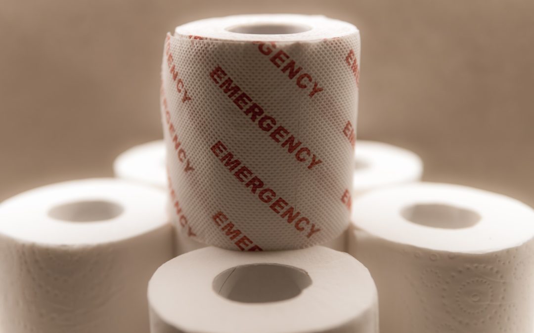 image of stacked toilet paper | portable restroom rental washington oregon