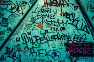 image of vandalism and graffiti | portland and oregon porta potties