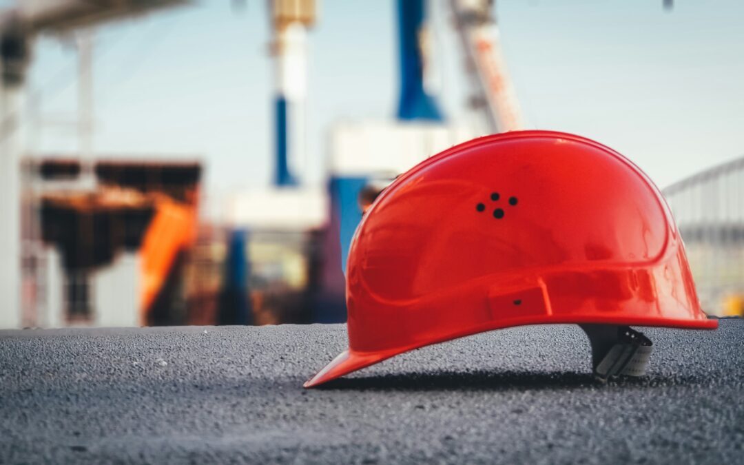 construction hat at a work site | porta potty rentals for construction sites portland vancouver washington oregon
