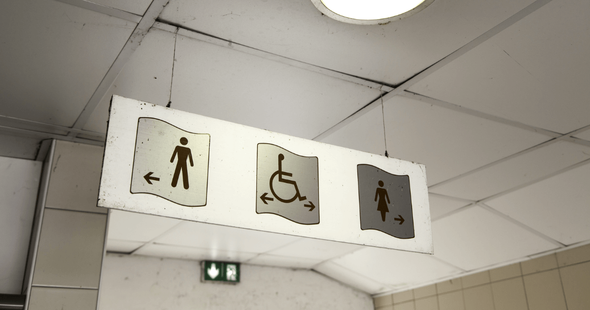 Restroom sign