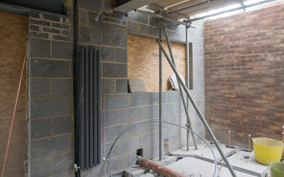 Bathroom renovations like this one require a porta-potty